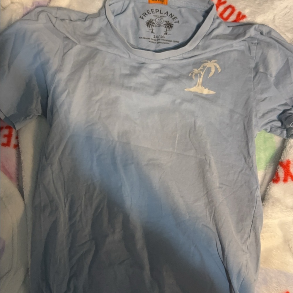 Free Planet Baby Blue Tee